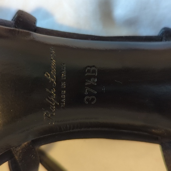 NWOB RALPH LAUREN Purple Label cross strappy heels size 37.5 - Picture 6 of 10